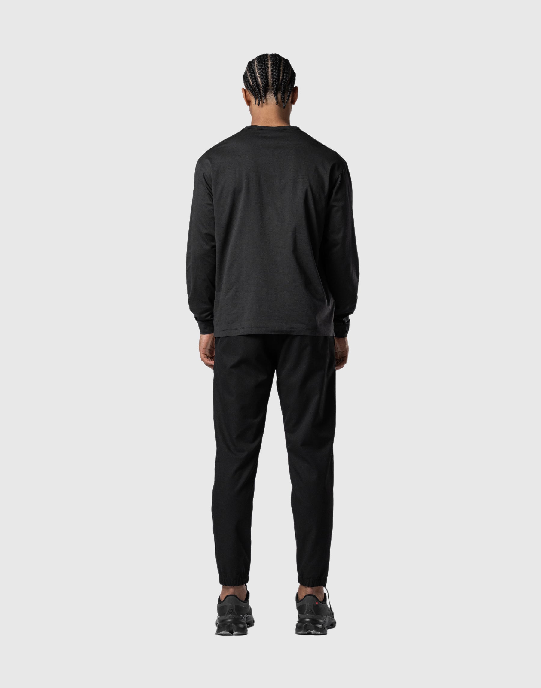 Reflector LÝFT Logo Mesh Long T-Shirt - Black
