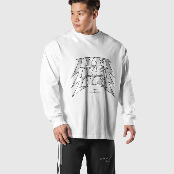 Metal Logo Big Long T-Shirt - White – LÝFT