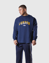 Vintage London Logo Long T-Shirt - Navy