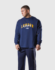 Vintage London Logo Long T-Shirt - Navy