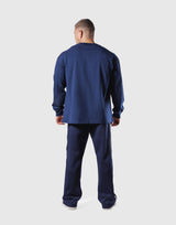 Vintage London Logo Long T-Shirt - Navy