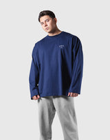 LÝFT Extra Big Long T-Shirt - Navy