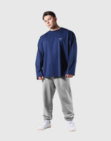 LÝFT Extra Big Long T-Shirt - Navy