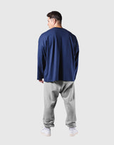 LÝFT Extra Big Long T-Shirt - Navy