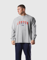 Vintage London Logo Long Sleeve T-shirt - Grey