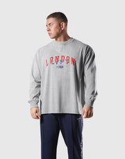 Vintage London Logo Long Sleeve T-shirt - Grey