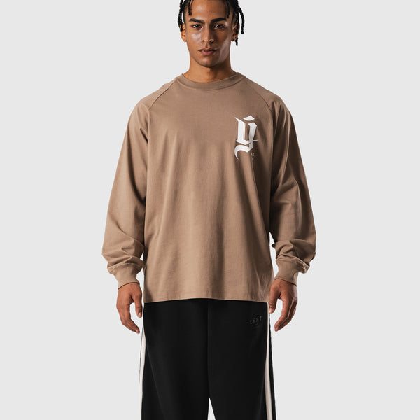 Old Ý Raglan Long Sleeve T-Shirt - Beige – LÝFT
