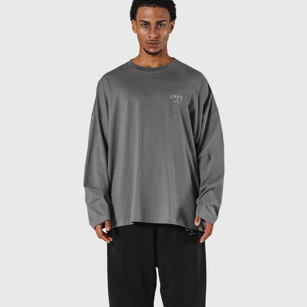 LÝFT Extra Big Long T-Shirt - D.Grey