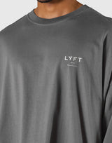 LÝFT Extra Big Long T-Shirt - D.Grey
