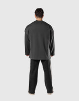 Oversize V-Neck Sweat Shirt - D.Grey