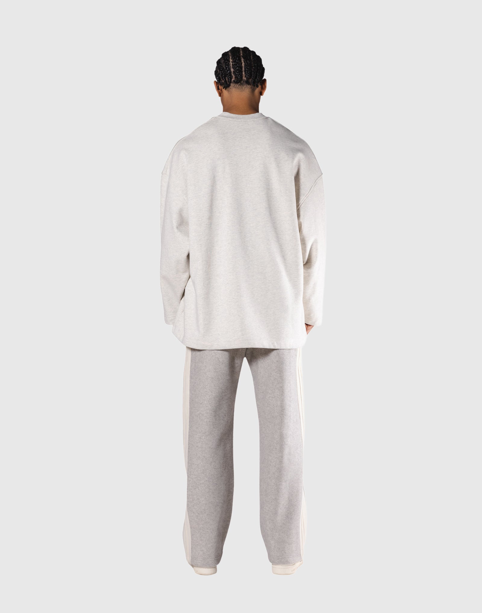Oversized V-Neck Sweatshirt - Ivory – LÝFT