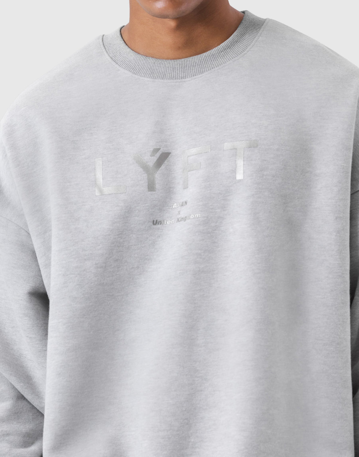 LÝFT Oversize Crew Neck Sweat - Grey
