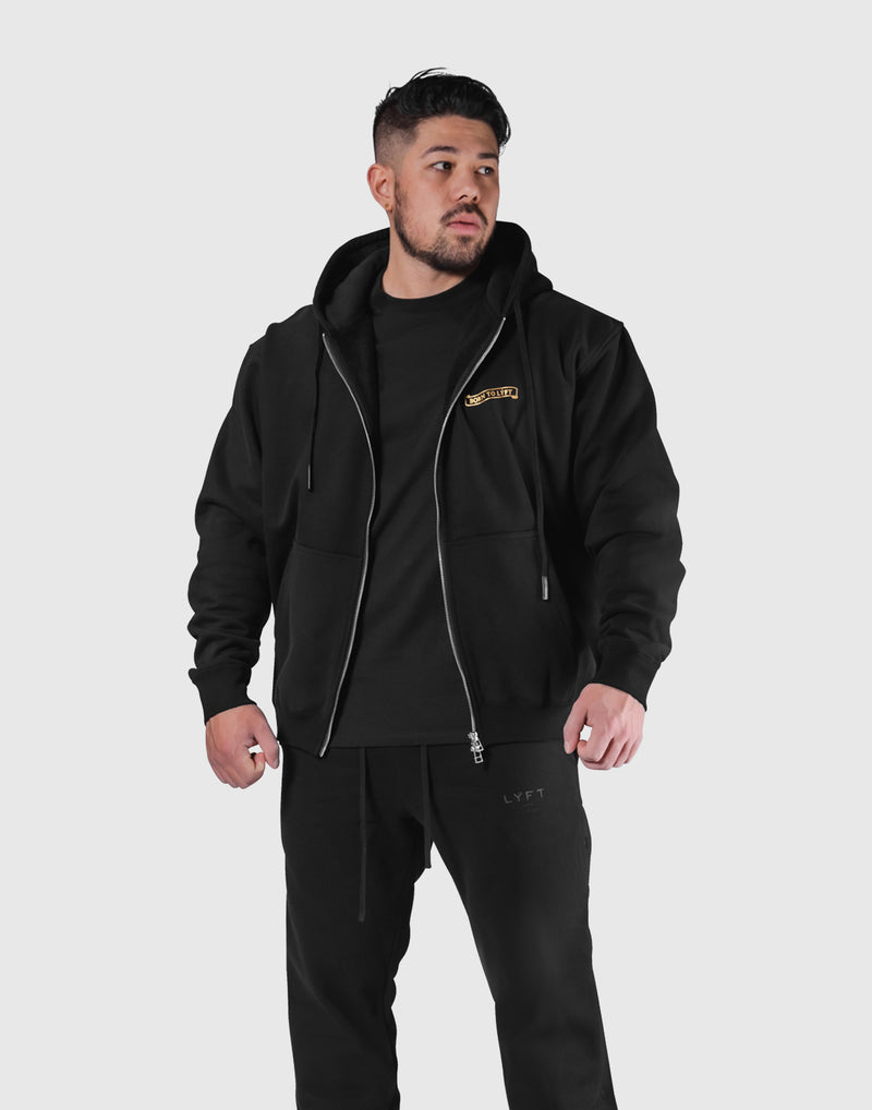 Classic Flag Zip-Up Hoodie - Black – LÝFT