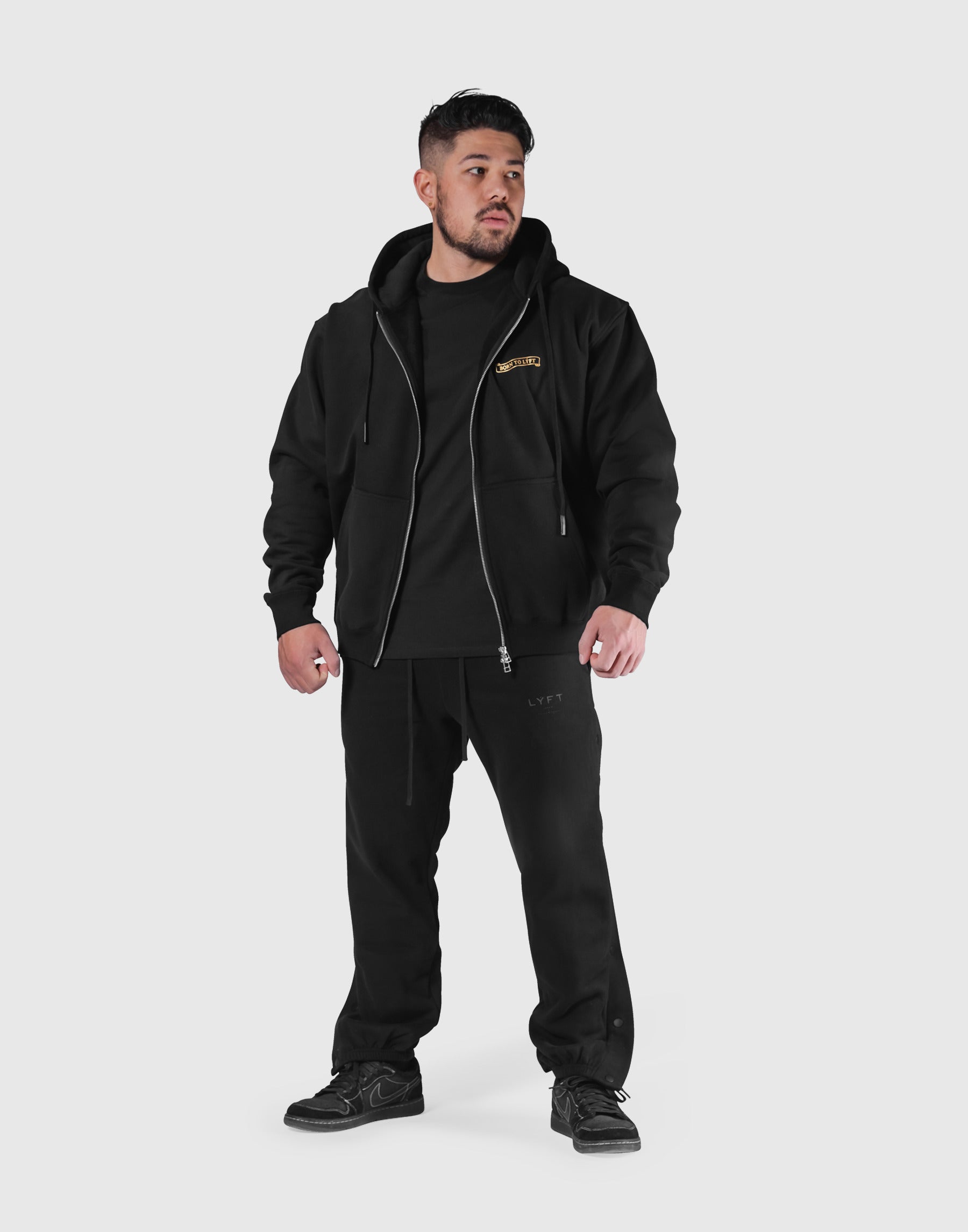 Classic Flag Zip-Up Hoodie - Black – LÝFT