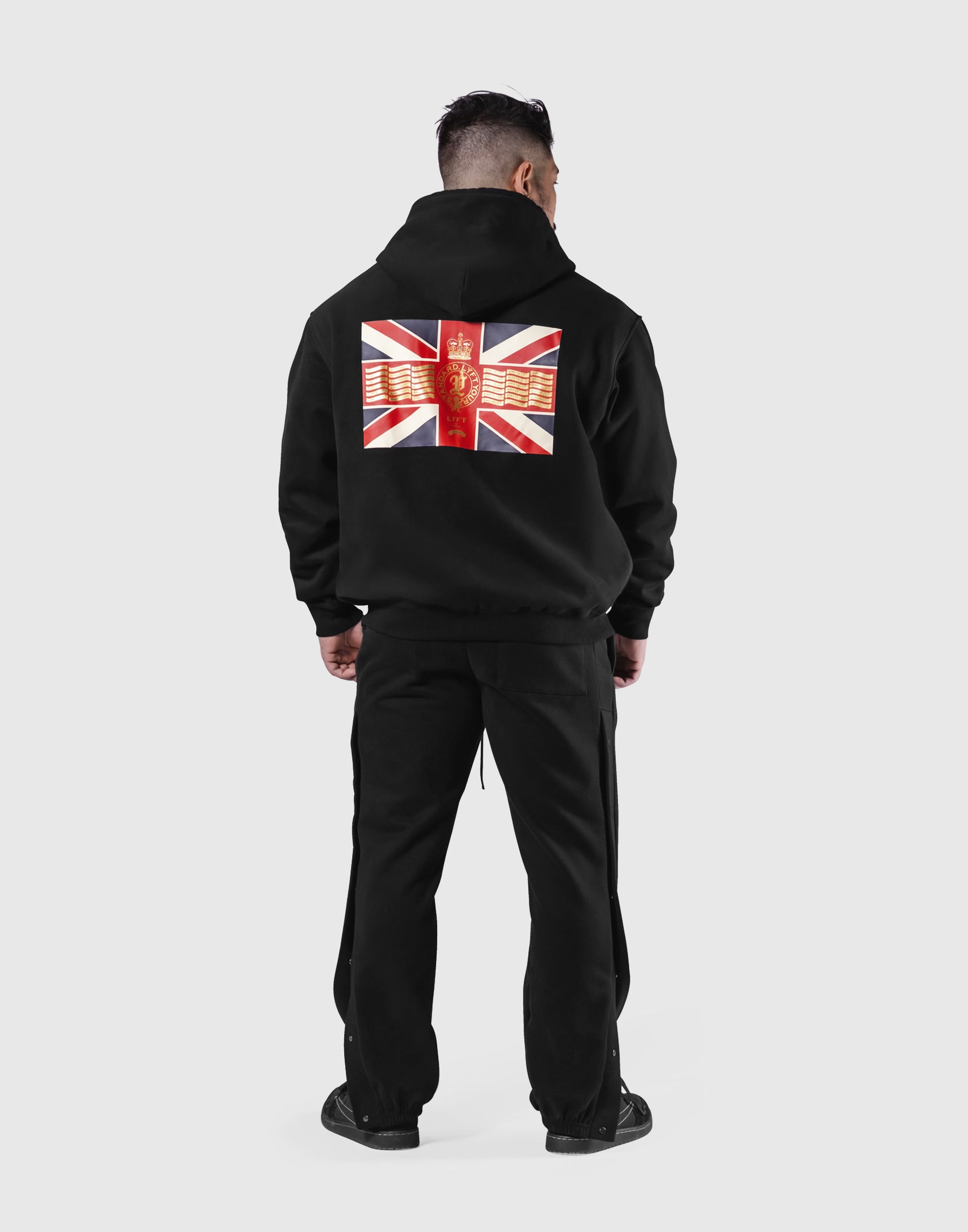 Classic Flag Zip-Up Hoodie - Black – LÝFT