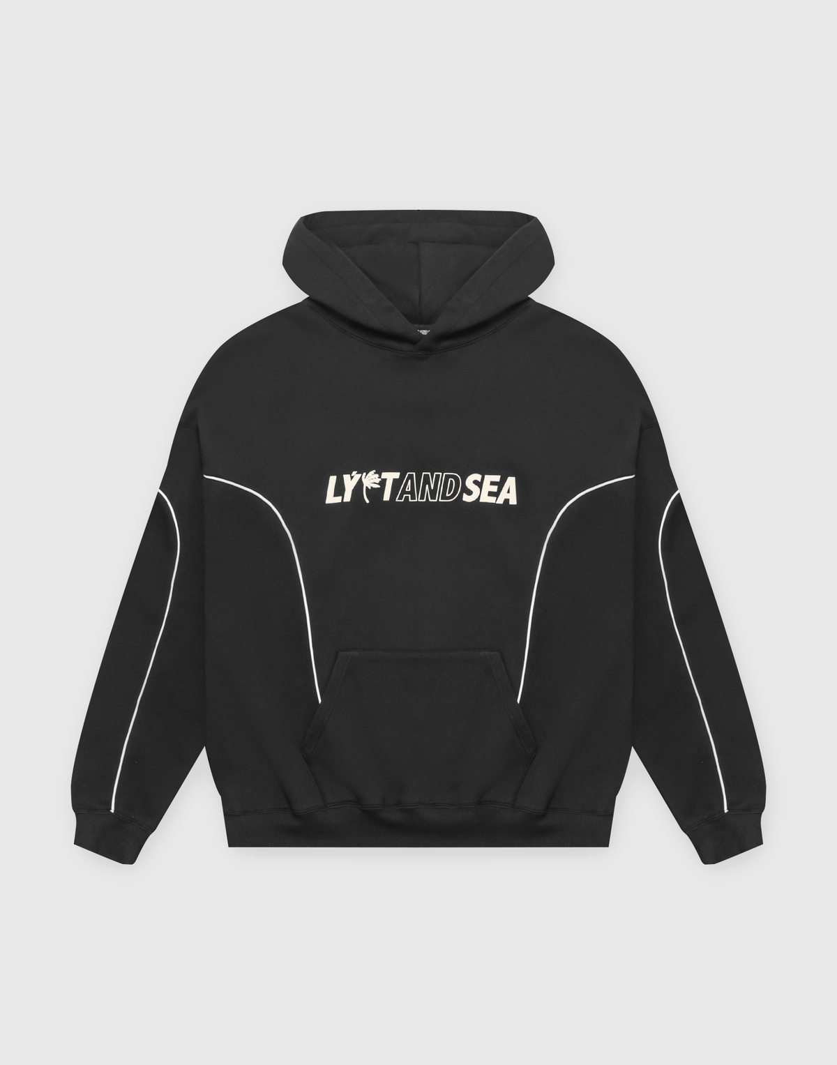 LÝFT × WIND AND SEA Piping Sweat Hoodie - Black