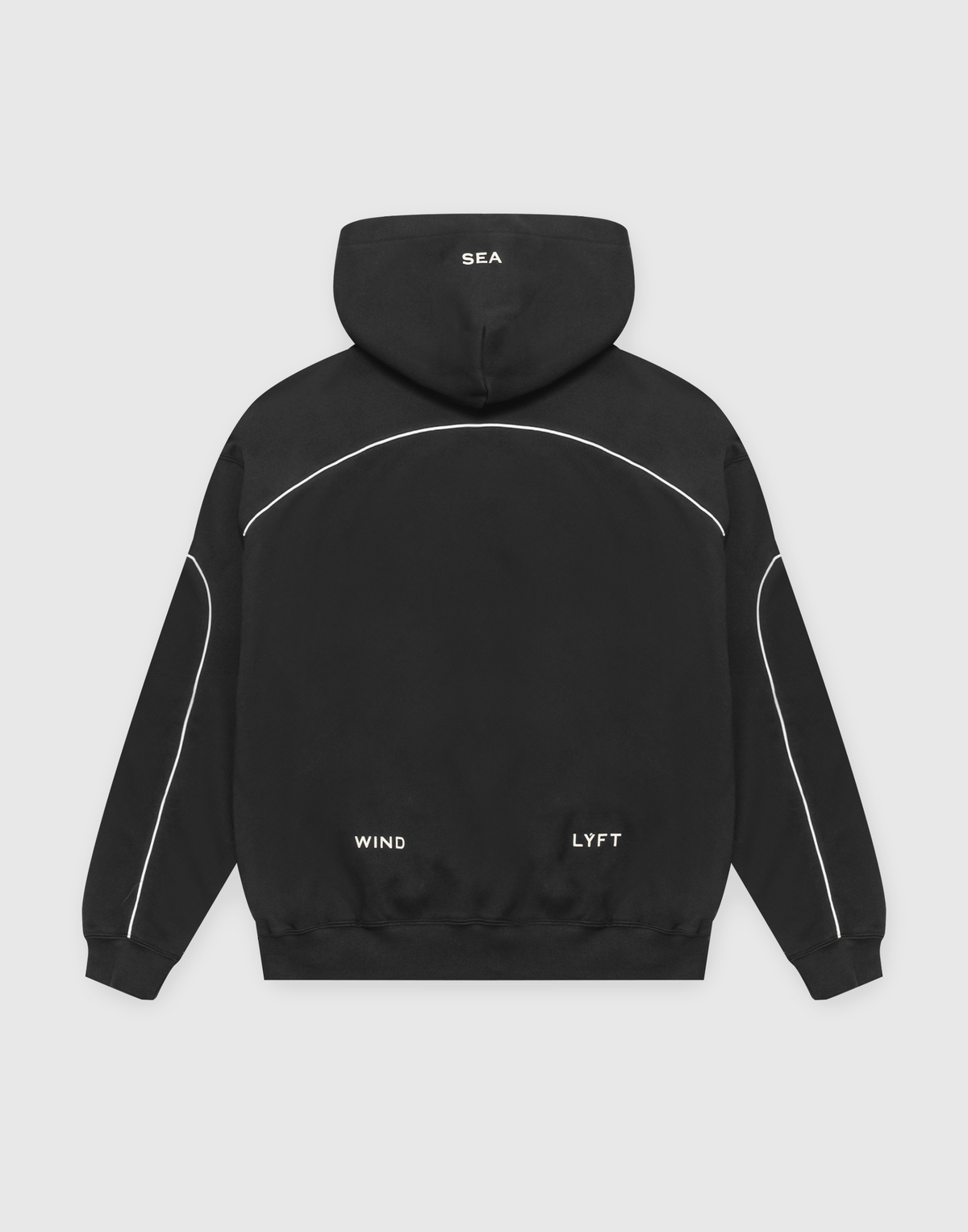 LÝFT × WIND AND SEA Piping Sweat Hoodie - Black