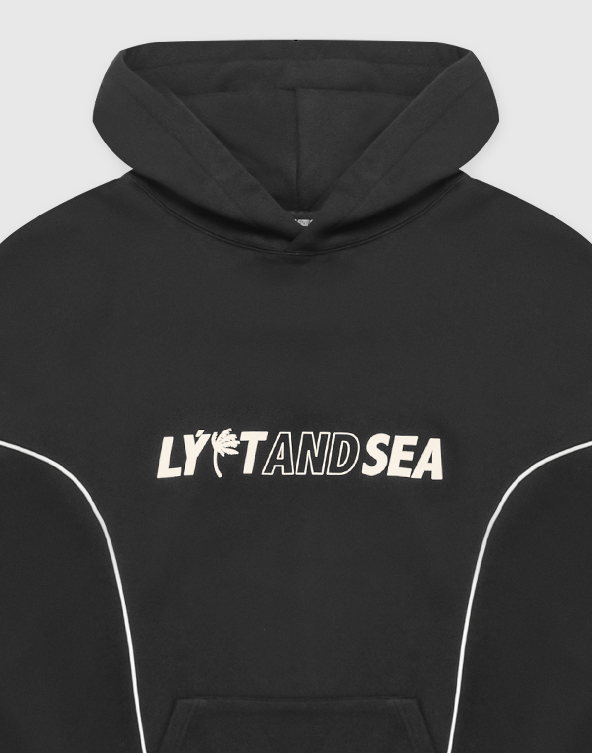 LÝFT × WIND AND SEA Piping Sweat Hoodie - Black