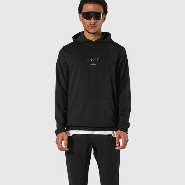 Standard Fit Stretch Pullover Hoodie - Black – LÝFT