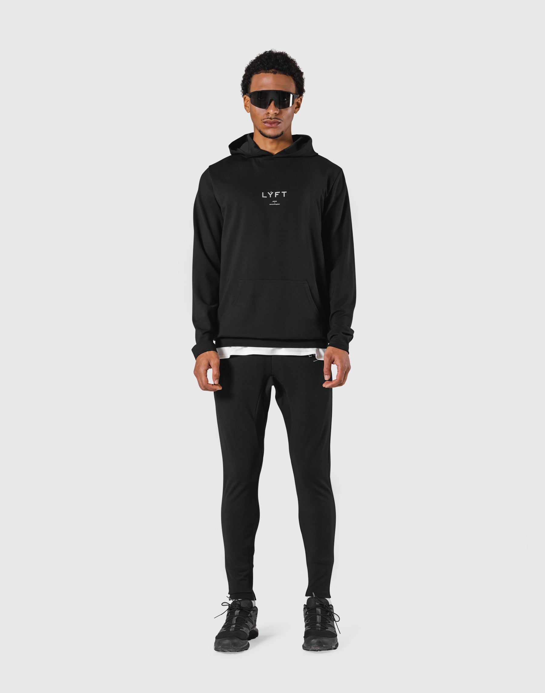 Standard Fit Stretch Pullover Hoodie - Black – LÝFT