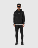 Standard Fit Stretch Pullover Hoodie - Black