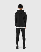 Standard Fit Stretch Pullover Hoodie - Black