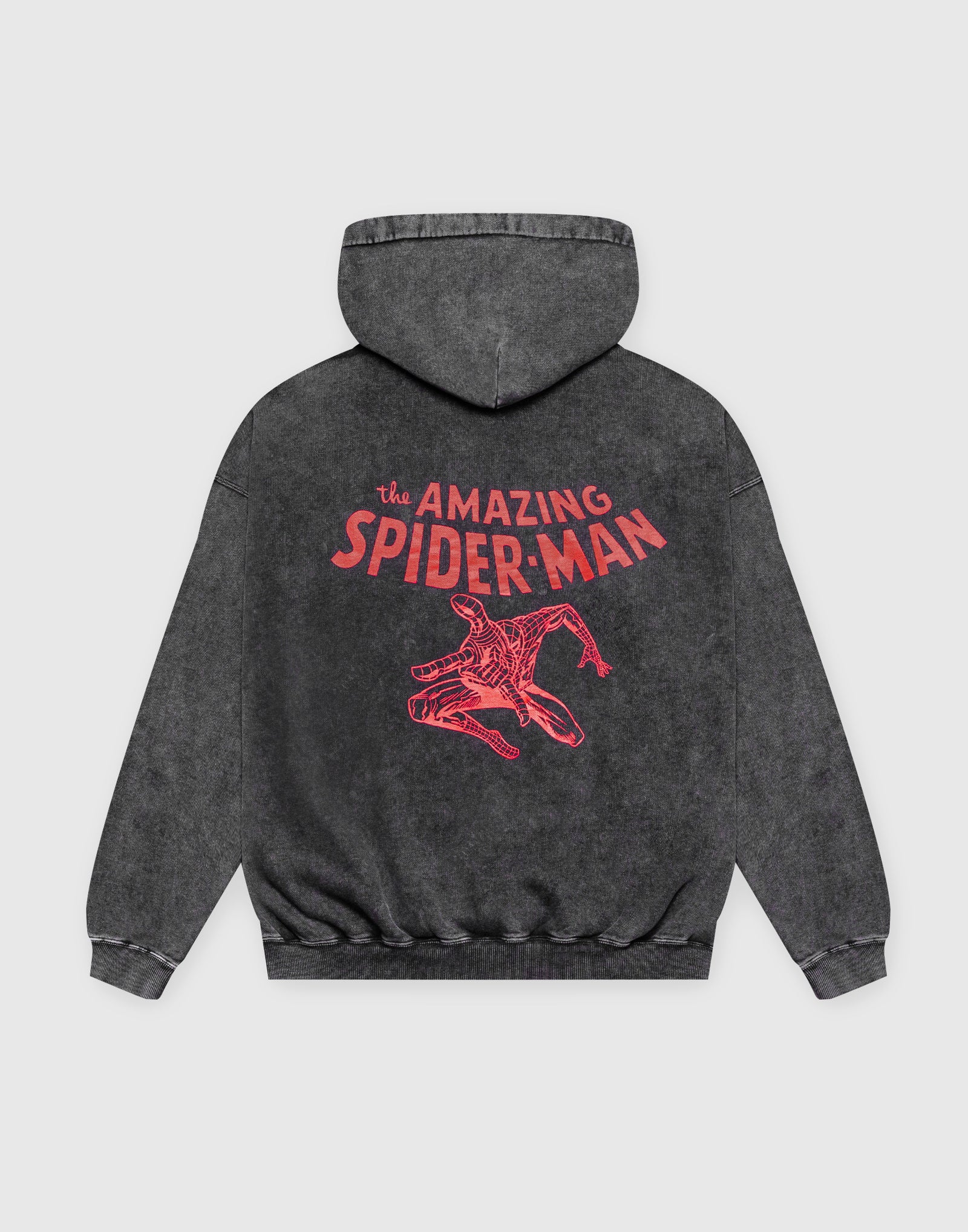 SPIDER-MAN Back Print Vintage Hoodie - Black – LÝFT