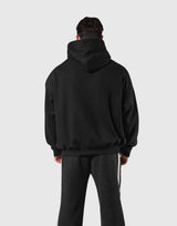 Pile Wappen Oversize Hoodie - Black