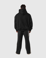 Pile Wappen Oversize Hoodie - Black