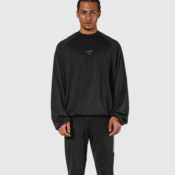 2Way Stretch Relaxed Pullover Tops - Black – LÝFT