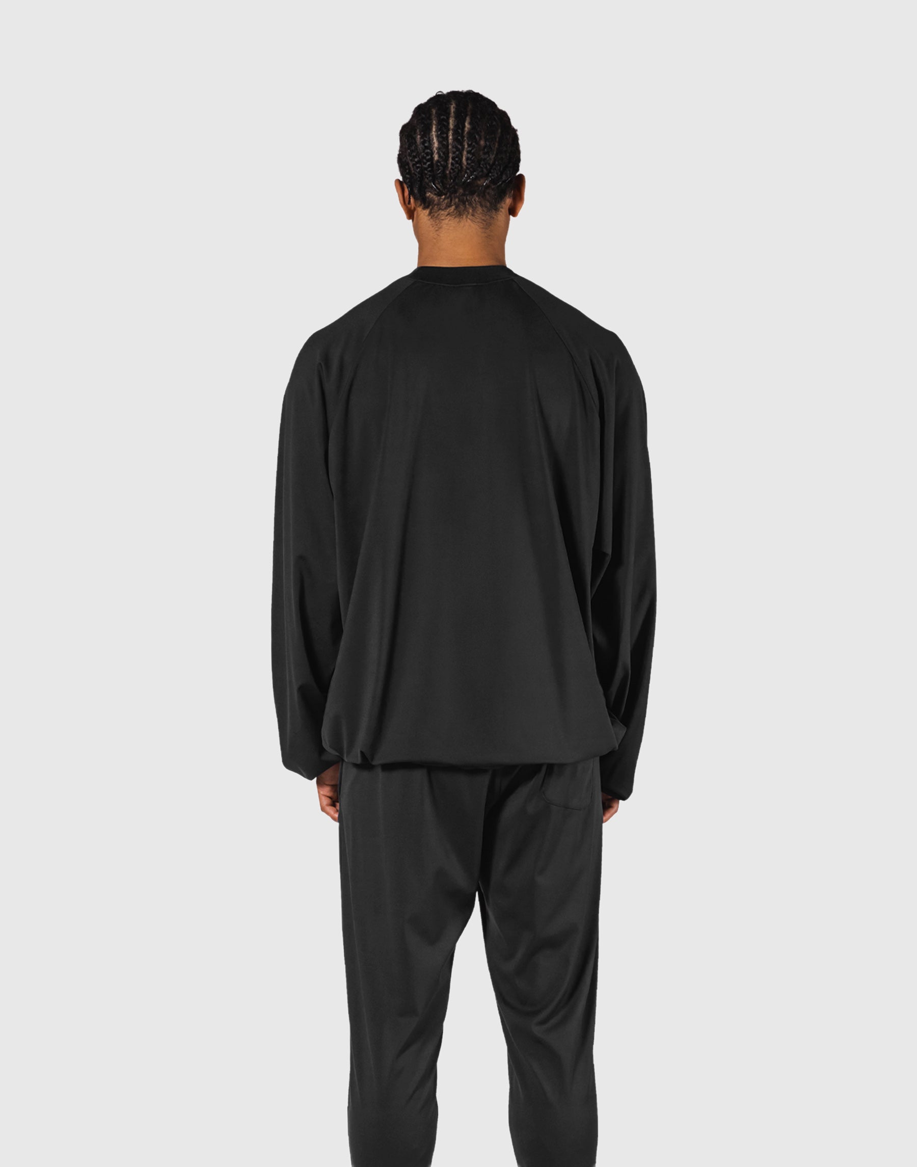 2Way Stretch Relaxed Pullover Tops - Black – LÝFT