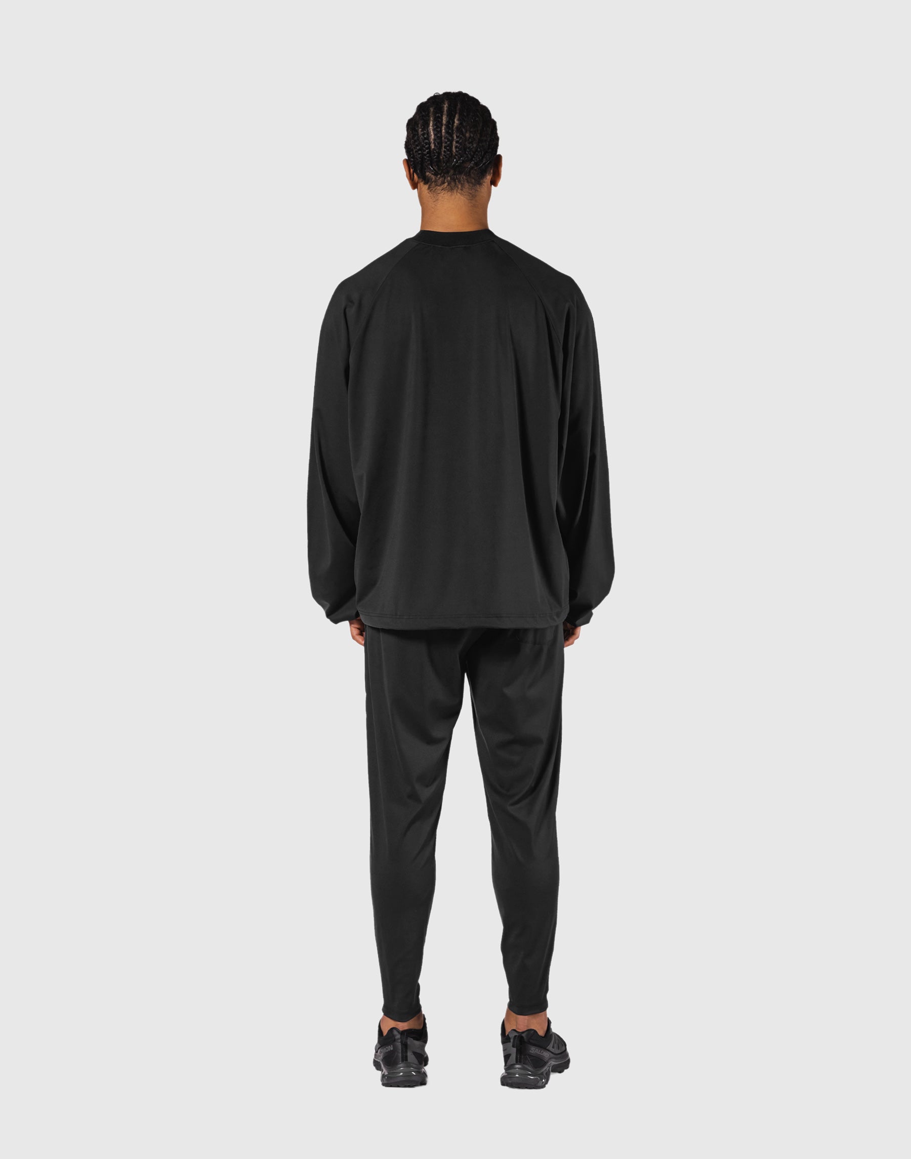 2Way Stretch Relaxed Pullover Tops - Black – LÝFT