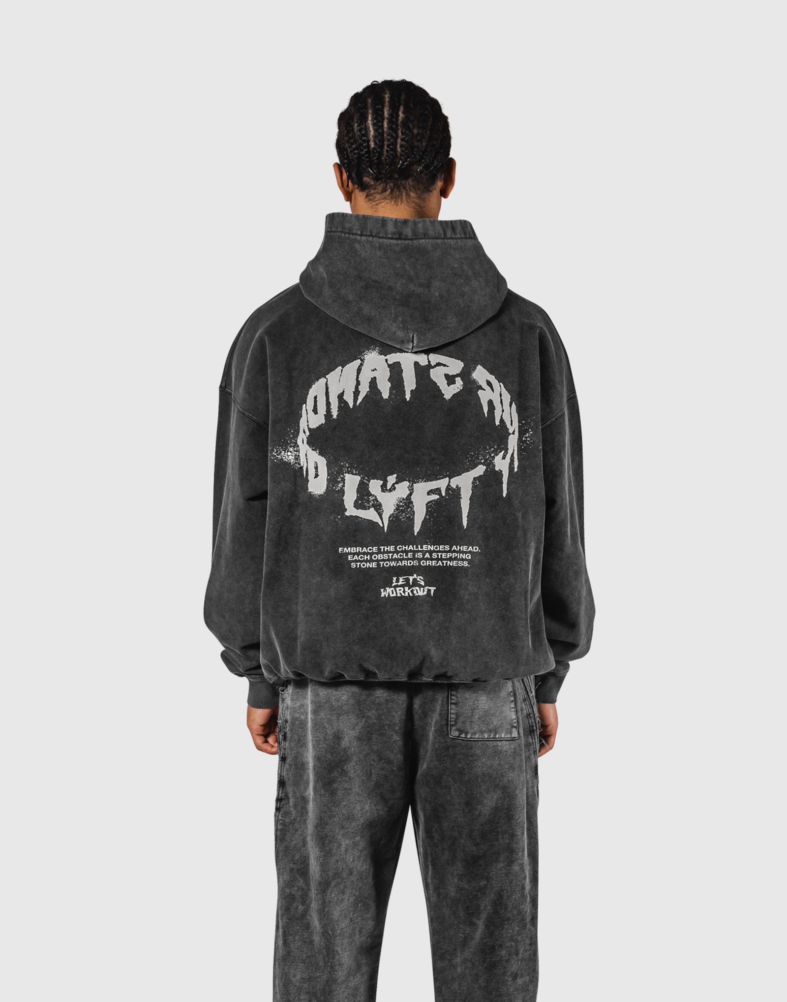 トップス LYFT SPLASH RING VINTAGE OVERSIZE HOODIE Splash Ring Vintage Oversize Hoodie - Black – LÝFT