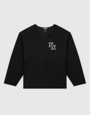 LÝFT × XXX Limited Cut-Off Long T-Shirt - Black