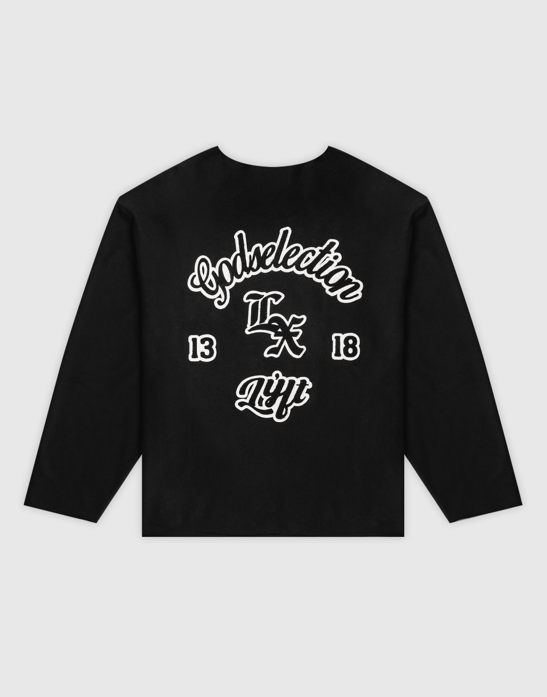 LÝFT × XXX Limited Cut-Off Long T-Shirt - Black