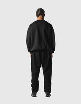 One Point LÝFT Oversize Crewneck Sweatshirt - Black