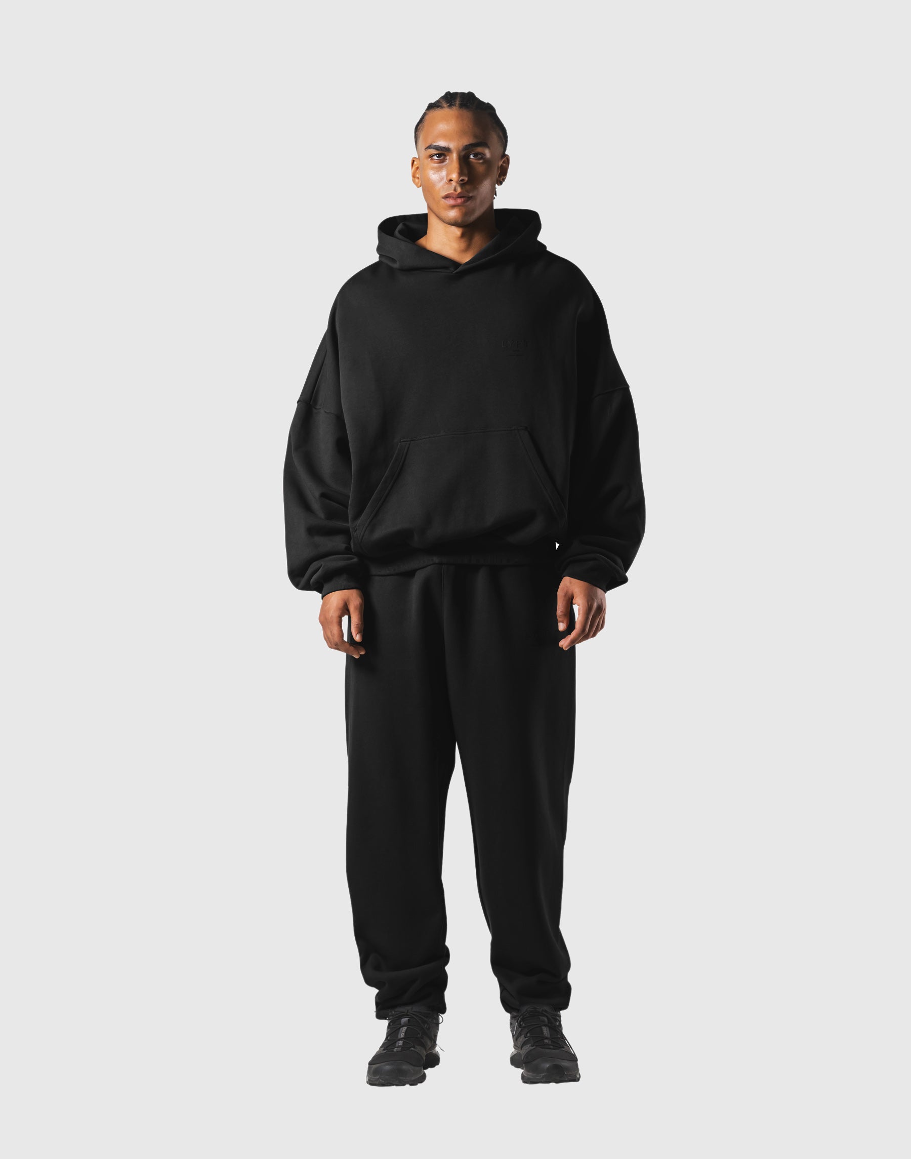 ONE POINT LÝFT OVERSIZE SWEAT HOODIE One Point LÝFT Oversize Sweat Hoodie - Black
