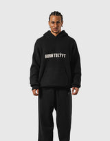 BTL Double Jacquard Knit Hoodie - Black