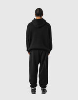 BTL Double Jacquard Knit Hoodie - Black