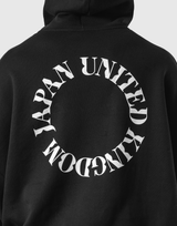 Back Ring Oversized Sweat Hoodie - Black