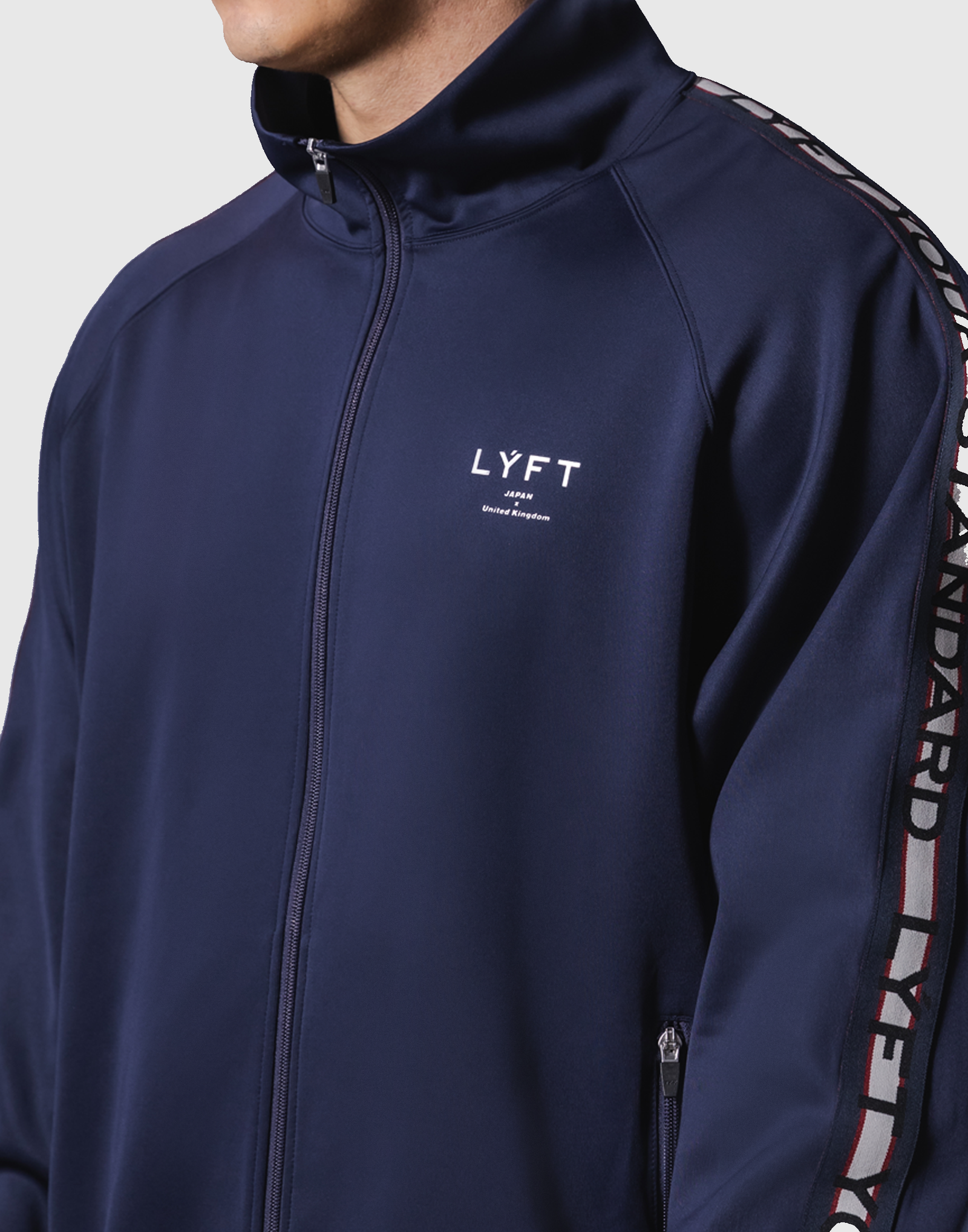 Logo Line Track Jacket - Navy – LÝFT