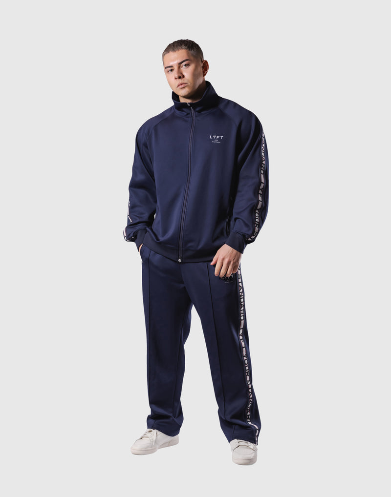 Logo Line Track Jacket - Navy – LÝFT