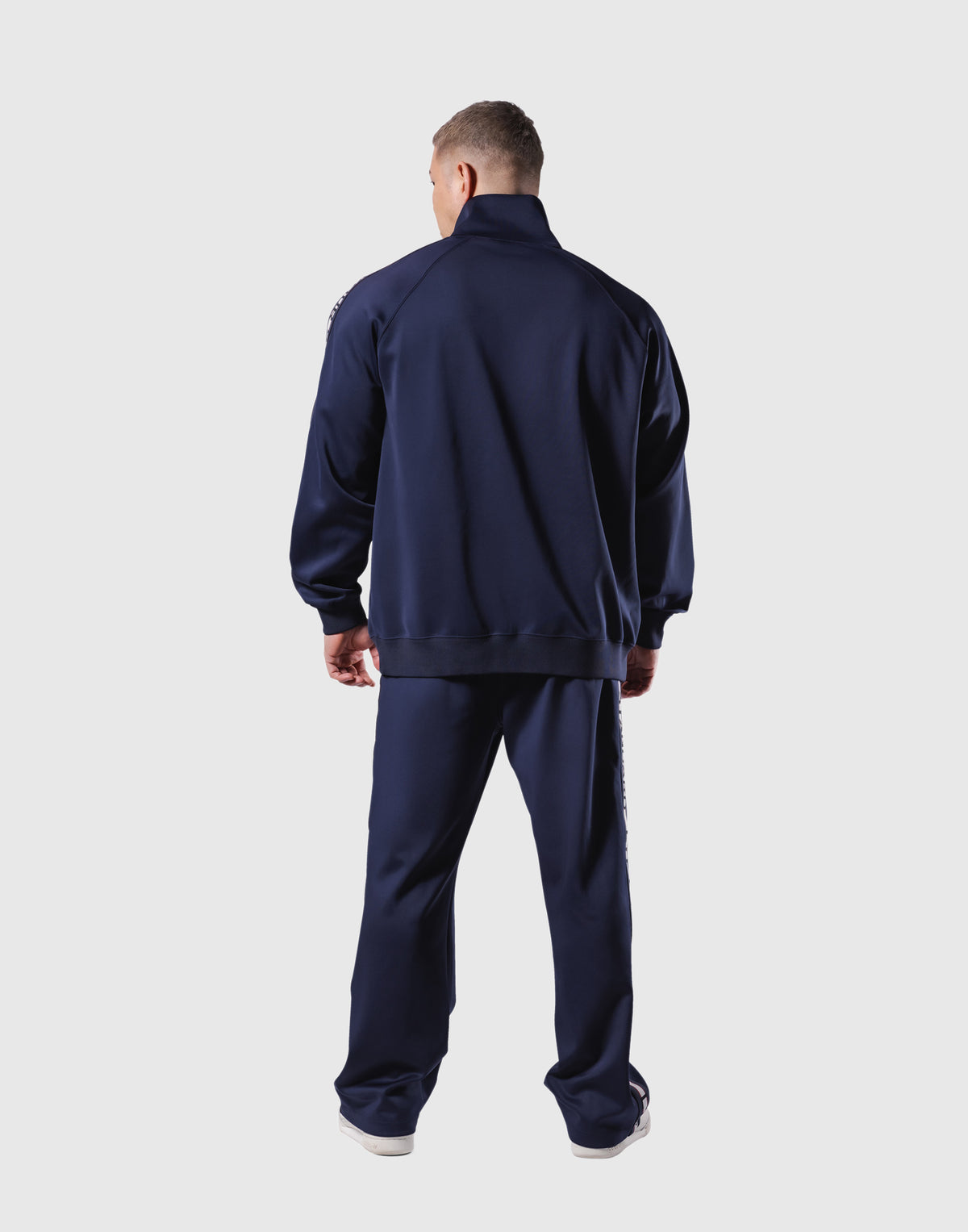 Logo Line Track Jacket - Navy