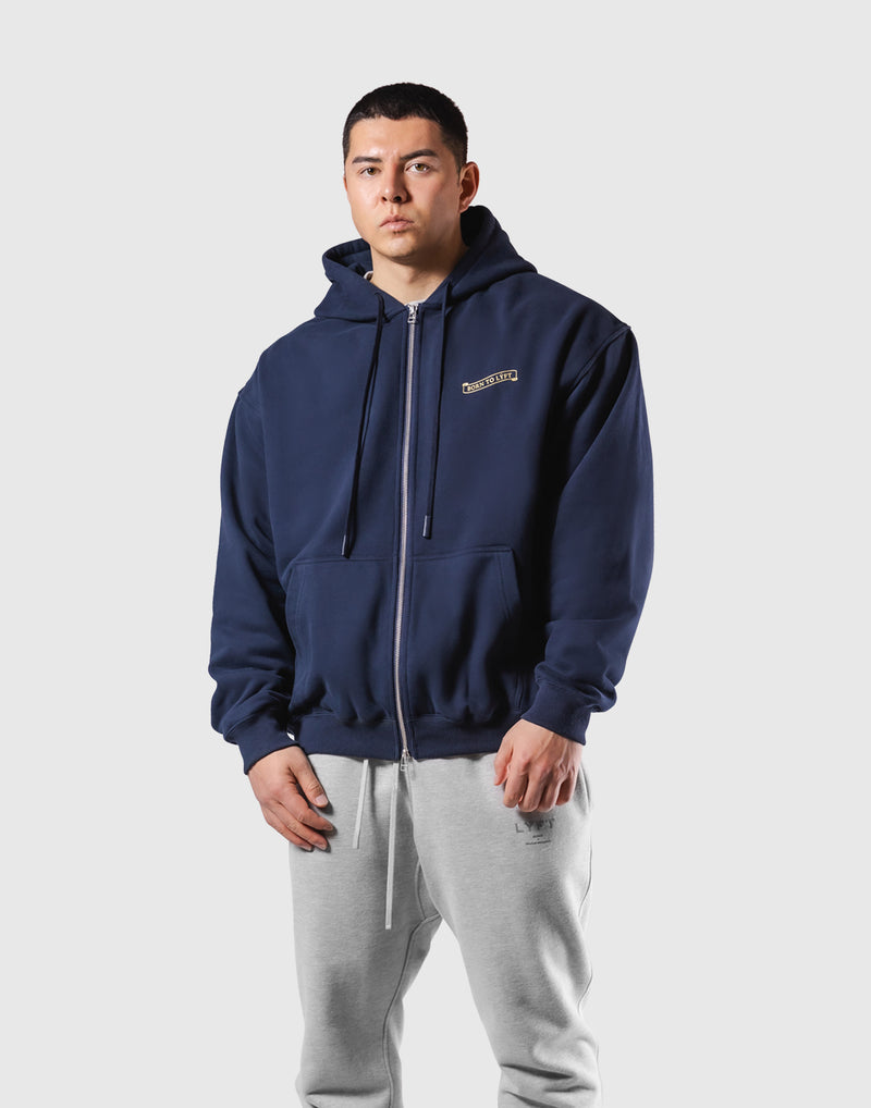 Classic Flag Zip-Up Hoodie - Navy – LÝFT