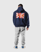 Classic Flag Zip-Up Hoodie - Navy