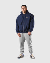 Classic Flag Zip-Up Hoodie - Navy