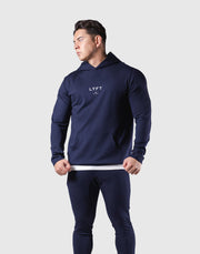 Standard Fit Stretch Pullover Hoodie - Navy