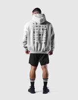 Heritage Logo Oversize Sweat Hoodie - Grey