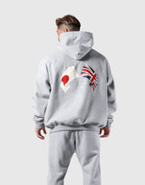 New Flag Oversize Sweat Hoodie - Grey