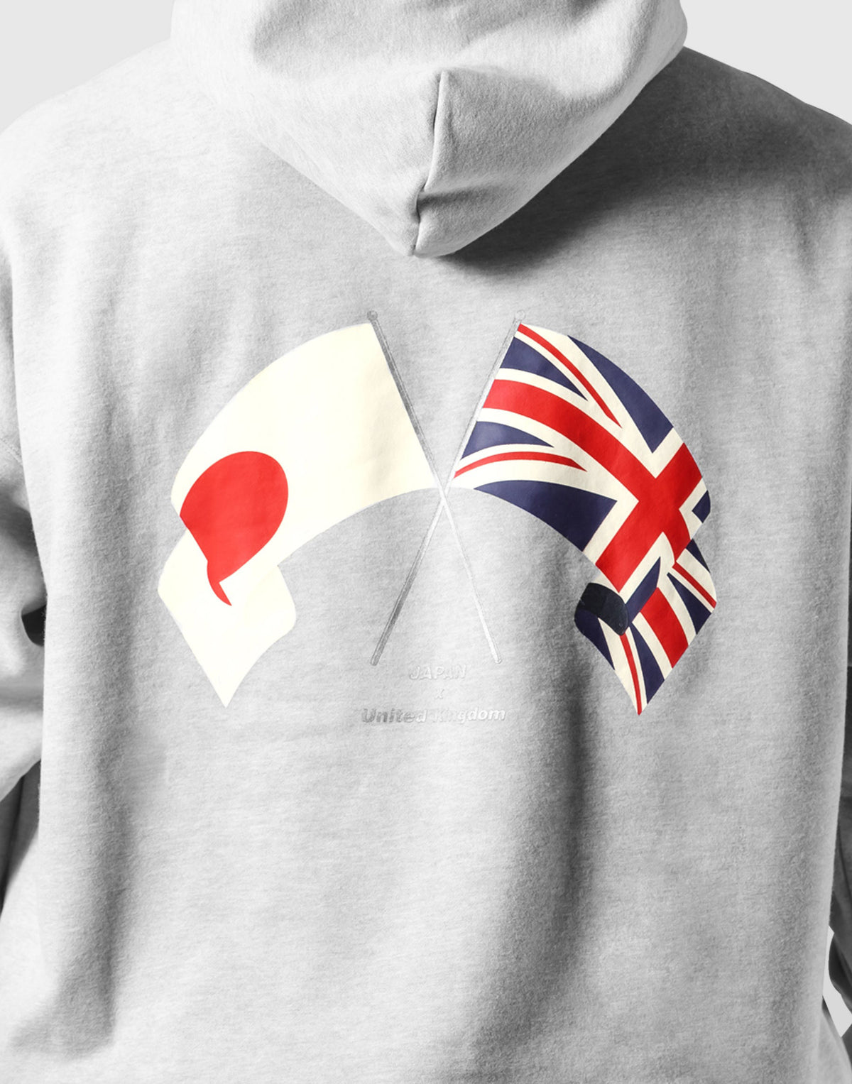 New Flag Oversize Sweat Hoodie - Grey